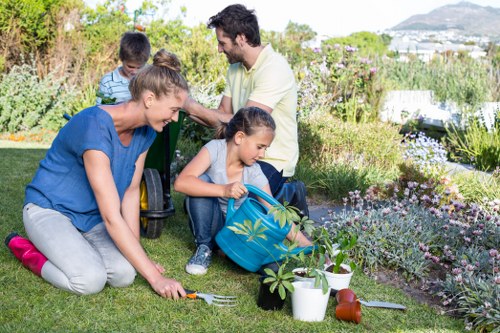 Low-carbon electric van used by local gardeners